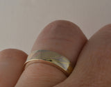 Mokume Gane Ring - 18kt Trigold and Sterling Silver, Narrow