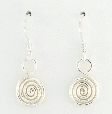 Egyptian Spiral Small Hook Earrings