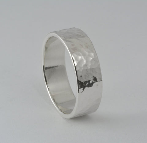 Faceted Band Ring 7mm