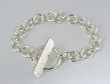 Forest Toggle Style Bracelet - Sterling Silver