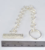 Forest Toggle Style Bracelet - Sterling Silver