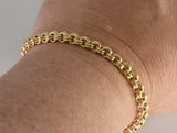 Small Double Jump 14 Karat Gold Bracelet