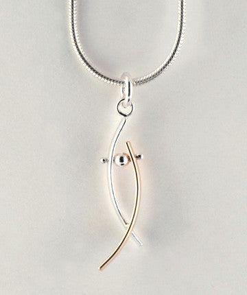 Curves Pendant, 2 Tone