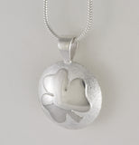 Custom: Sterling Silver Shamrock Memorial Urn / Cremation Pendant