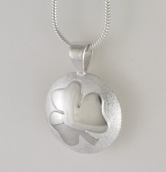 Custom: Sterling Silver Shamrock Memorial Urn / Cremation Pendant