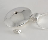 Custom: Sterling Silver Shamrock Memorial Urn / Cremation Pendant