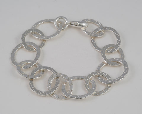 Oval Link Plaid Bracelet