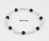 Small Double Jump Bracelet with Stones