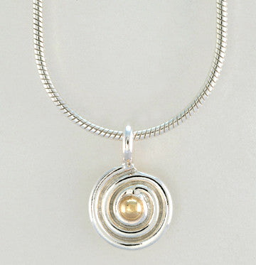 Swirl 2 Tone Pendant