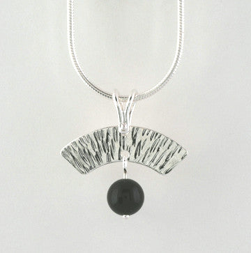 Arches Pendant with Black Onyx