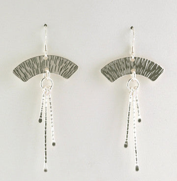 Arches Earrings with Short Rays Bars