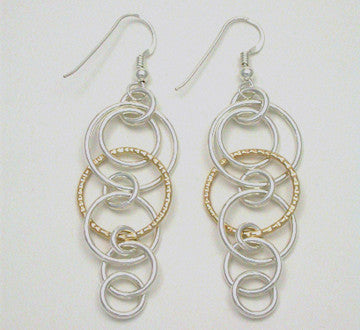 Boogie-Bling 2 Tone Earrings