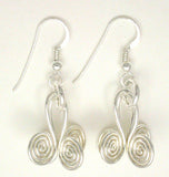 Egyptian Spiral Large Hook Earrings