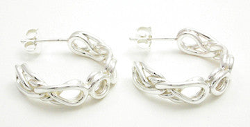 Eternal Love Celtic Knot Hoop Earrings, Large