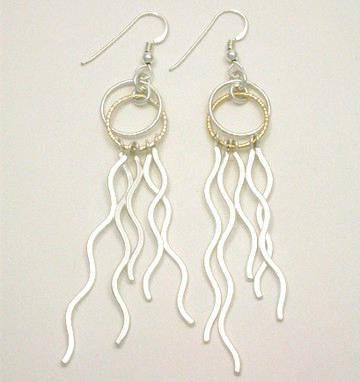 Fire 2 Tone Earrings