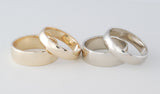 Gold Band Ring Wide, 14kt Yellow or White Gold