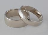 Gold Band Ring Wide, 14kt Yellow or White Gold