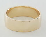 Gold Band Ring Wide, 14kt Yellow or White Gold