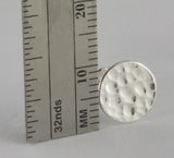 Small Hammered Circle Post Earrings