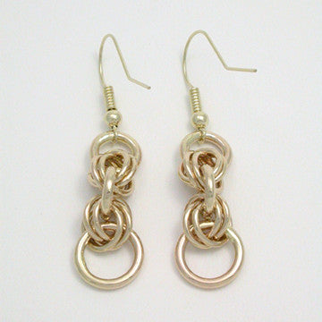 Hugs and Kisses 14kt Gold Earrings (XOXO)