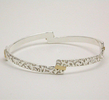 Offset Fusion 2 Tone Bangle