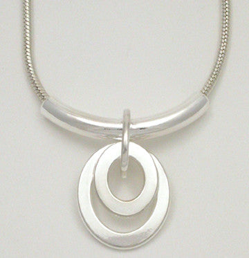 Oval Link Double Pendant