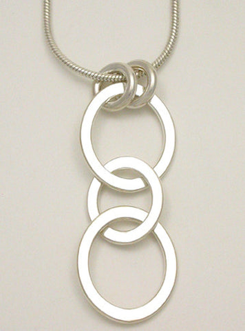 Oval Link Long Pendant