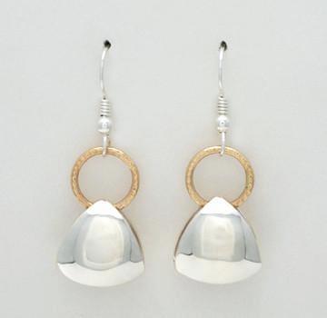 Puffy 2 Tone Earrings