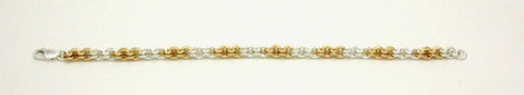 Small Double Jump 2 Tone Bracelet
