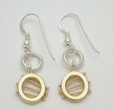 Starlight 2 Tone Earrings, Small