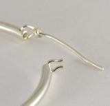 Hoop Earrings v-notch, Medium