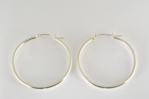 Hoop Earrings v-notch, Large