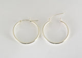 Hoop Earrings v-notch, Medium