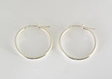 Hoop Earrings v-notch, Medium