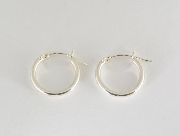 Hoop Earrings v-notch, Small
