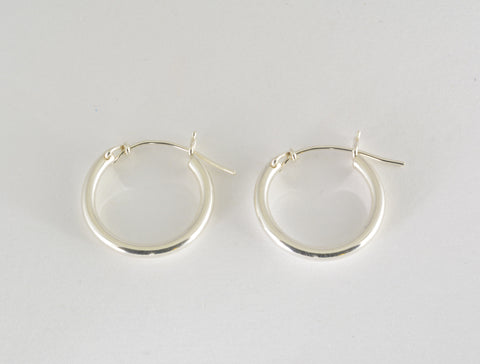 Hoop Earrings v-notch, Small